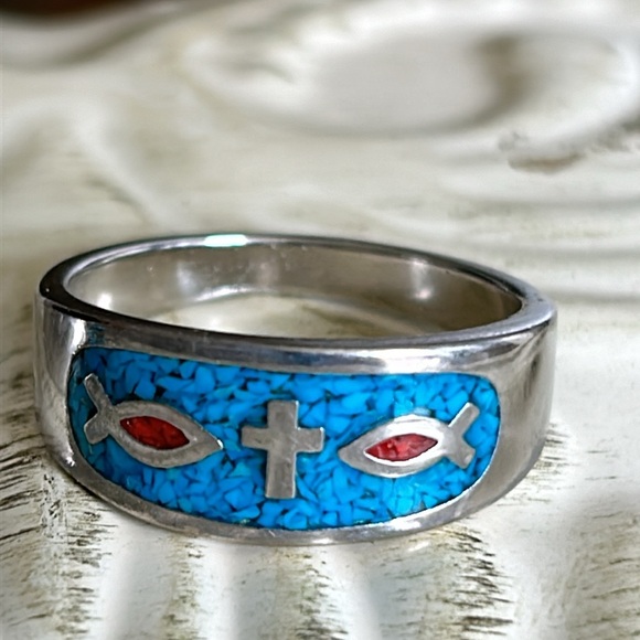 Vintage Christian Band Rings - Picture 2 of 6